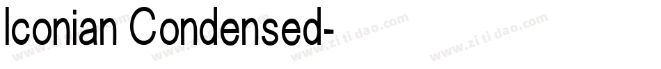 Iconian Condensed字体转换